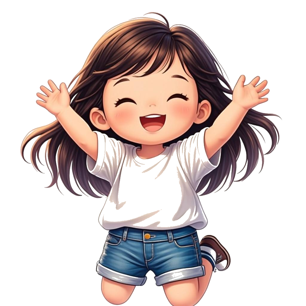 Girl jumping